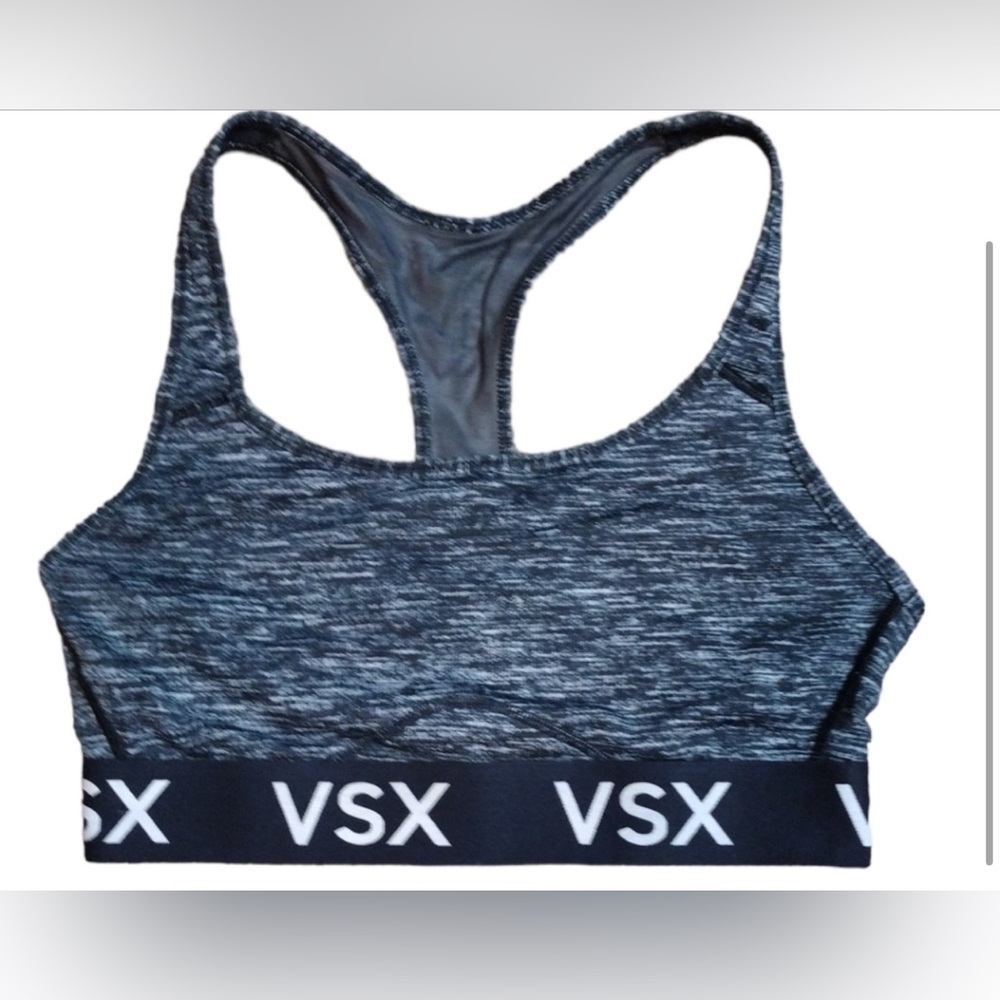 🥳3/$12🥳 Victoria's Secret Black and Gray Racerback Bra. Size medium